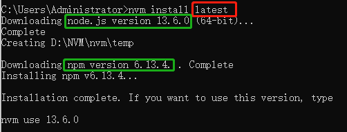 nvm 一个nodejs版本管理工具